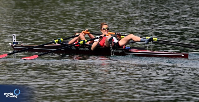 Patricia Merz (b), Frederique Rol (s), Lightweight Women's Double Sculls, Switzerland, 2023 World Rowing Cup I, Zagreb, Croatia © Detlev Seyb/MyRowingPhoto.com
