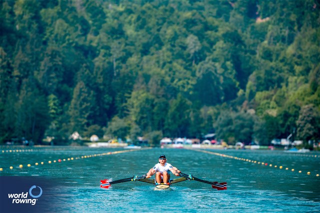 Jonas Juel (b), Erling Oeyasaeter, Martin Helseth, Erik Andre Solbakken (s), Men's Quadruple Sculls, Norway, 2023 European Rowing Championships, Bled, Slovenia / World Rowing/Benedict Tufnell