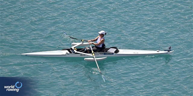 Moran Samuel, PR1 Womens Single Sculls, Israel, 2023 European Rowing Championships, Bled, Slovenia / Detlev Seyb/MyRowingPhoto.com