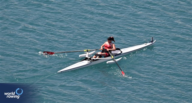 Claire Ghiringhelli, PR1 Womens Single Sculls, Switzerland, 2023 European Rowing Championships, Bled, Slovenia / Detlev Seyb/MyRowingPhoto.com