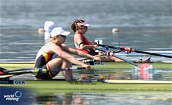 Julia Tertuente, Lightweight Women's Single Sculls, Germany, 2023 World Rowing Cup II, Varese, Italy / Detlev Seyb/MyRowingPhoto.com