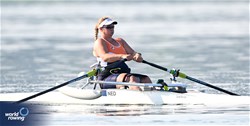 Eva Mol, PR1 Womens Single Sculls, Netherlands, 2023 World Rowing Cup II, Varese, Italy / Detlev Seyb/MyRowingPhoto.com