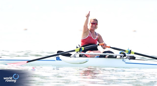 Claire Ghiringhelli, PR1 Womens Single Sculls, Switzerland, 2023 World Rowing Cup II, Varese, Italy / Detlev Seyb/MyRowingPhoto.com
