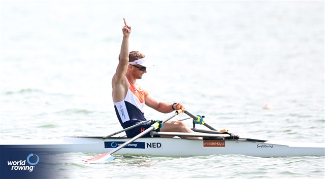 Cornelis De Koning, PR2 Men's Single Sculls, Netherlands 2023 World Rowing Cup II, Varese, Italy / Detlev Seyb/MyRowingPhoto.com
