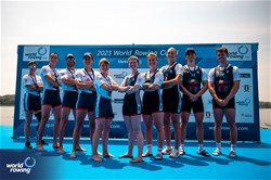 Francesca Allen (b), Giedre Rakauskaite, Morgan Fice-Noyes, Edward Fuller (s), Erin Kennedy (c), PR3 Mixed Coxed Four , Great Britain, Gold, Erika Sauzeau (b), Gregoire Bireau, Remy Taranto, Margot Boulet (s), Emilie Acquistapace (c), France, Silver, 2023 World Rowing Cup II, Varese, Italy / World Rowing/Benedict Tufnell