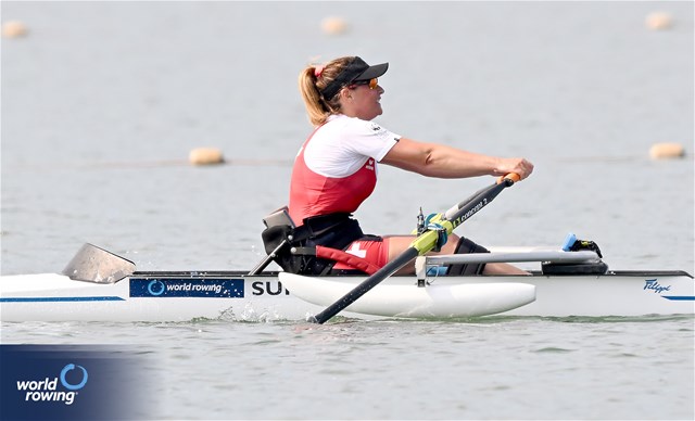 Claire Ghiringhelli, PR1 Womens Single Sculls, Switzerland, 2023 World Rowing Cup II, Varese, Italy / Detlev Seyb/MyRowingPhoto.com
