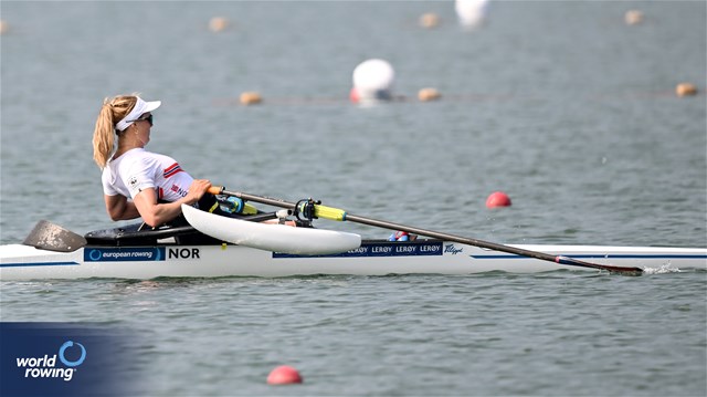 Birgit Skarstein, PR1 Womens Single Sculls, Norway, 2023 World Rowing Cup II, Varese, Italy / Detlev Seyb/MyRowingPhoto.com
