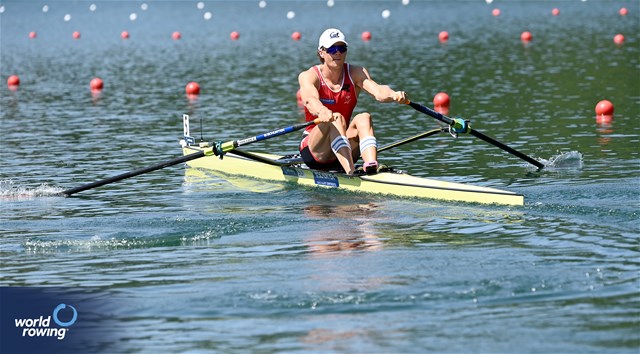 Tim Roth, Men's Single Sculls, Switzerland, 2023 World Rowing Cup III, Lucerne, Switzerland / Detlev Seyb/MyRowingPhoto.com