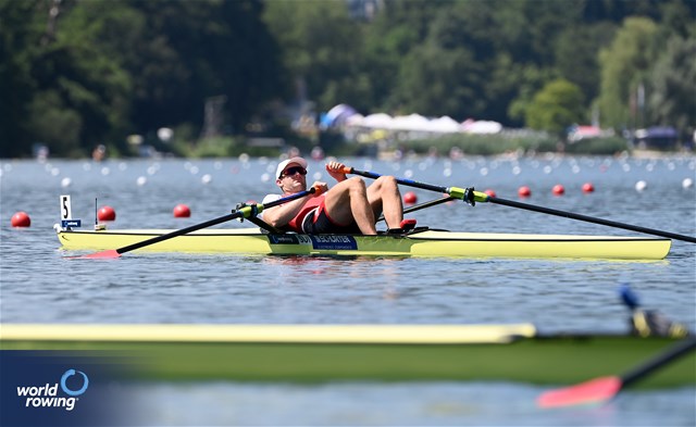 Scott Baerlocher, Men's Single Sculls, Switzerland, 2023 World Rowing Cup III, Lucerne, Switzerland / Detlev Seyb/MyRowingPhoto.com