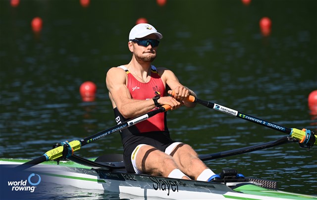 Marlon Colpaert, Lightweight Men's Single Sculls, Belgium, 2023 World Rowing Cup III, Lucerne, Switzerland / Detlev Seyb/MyRowingPhoto.com
