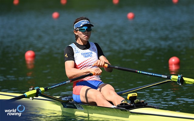 Yi-Ting Huang, Women's Single Sculls, Chinese Taipei, 2023 World Rowing Cup III, Lucerne, Switzerland / Detlev Seyb/MyRowingPhoto.com