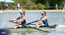 Lisa Zehetmair (b), Laura Swoboda (s), Women's Pair, Austria, 2023 World Rowing Under 23 Championships, Plovdiv, Bulgaria