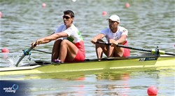 Tsvetomir Malinov (b), Ivan Yankulov (s), Men's Pair, Bulgaria, 2023 World Rowing Under 23 Championships, Plovdiv, Bulgaria