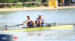 Zong-Chen Wu (b), Cheng-Yu Chen (s), Men's Pair, Chinese Taipei, 2023 World Rowing Under 23 Championships, Plovdiv, Bulgaria