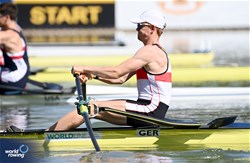 Moritz Kuepper, Lightweight Men's Single Sculls, Germany, 2023 World Rowing Under 23 Championships, Plovdiv, Bulgaria