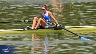 Evangelia Fragkou, Women's Single Sculls, Greece, 2023 World Rowing Under 23 Championships, Plovdiv, Bulgaria © Detlev Seyb / MyRowingPhoto.com