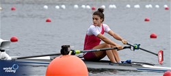 Hela Belhaje Mohamed, Women's Single Sculls, Tunisia, 2023 World Rowing Under 19 Championships, Paris, France © Maren Derlien / MyRowingPhoto.com