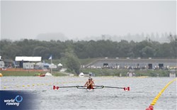 Sarah Stacey (b), Makeda Harrison (s), Women's Pair, Canada, 2023 World Rowing Under 19 Championships, Paris, France © Maren Derlien / MyRowingPhoto.com