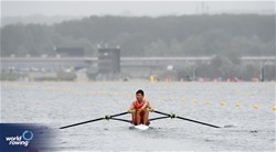 Zhijun Yi (b), Wentao Li (s), Men's Pair, People's Republic of China, 2023 World Rowing Under 19 Championships, Paris, France © Maren Derlien / MyRowingPhoto.com