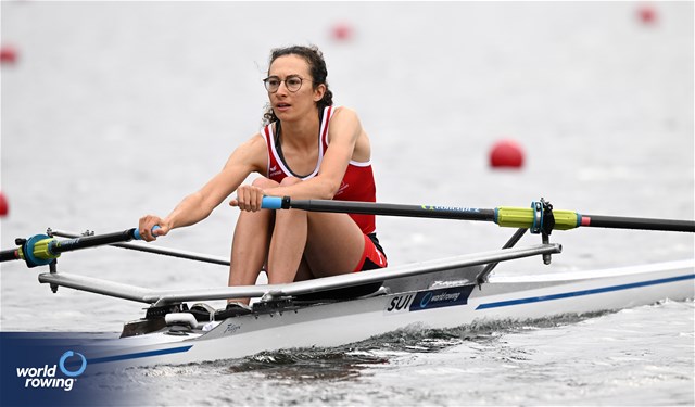 Sarah Bianchi, Women's Single Sculls, Switzerland, 2023 World Rowing Under 19 Championships, Paris, France © Detlev Seyb / MyRowingPhoto.com