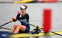 Greta Haider, Women's Single Sculls, Austria, 2023 World Rowing Under 19 Championships, Paris, France © Detlev Seyb / MyRowingPhoto.com