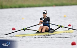 Greta Haider, Women's Single Sculls, Austria, 2023 World Rowing Under 19 Championships, Paris, France © Detlev Seyb / MyRowingPhoto.com