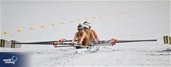 Chloe Driver (b), Charlotte Botha, Alexandra O'Brien, Imogen Grey (s), Chloe Jureta (c), Women's Coxed Four, Australiam, 2023 World Rowing Under 19 Championships, Paris, France © Detlev Seyb / MyRowingPhoto.com