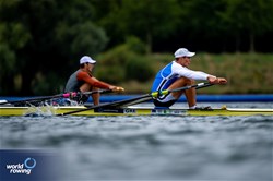 Panagiotis Makrygiannis, Men's Single Sculls, Greece, 2023 World Rowing Under 19 Championships, Paris, France © World Rowing / Benedict Tufnell