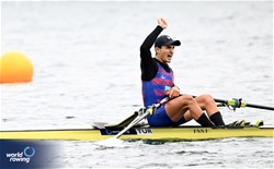 Halil Kaan Koroglu, Men's Single Sculls, Turkiye, 2023 World Rowing Under 19 Championships, Paris, France © Detlev Seyb / MyRowingPhoto.com