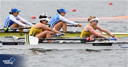 Katie Jackson (b), Lucy Richardson (s), Women's Pair, Australia, 2023 World Rowing Under 19 Championships, Paris, France © Detlev Seyb / MyRowingPhoto.com