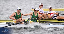 Myles Laburn (b), Braden Howard (s), Men's Pair, South Africa, 2023 World Rowing Under 19 Championships, Paris, France © Detlev Seyb / MyRowingPhoto.com