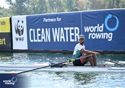 Abdalla Ahmed, Men's Single Sculls, Sudan, 2023 World Rowing Championships, Belgrade, Serbia © Detlev Seyb / MyRowingPhoto.com