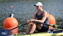 Yauheni Zalaty, Men's Single Sculls, Individual Neutral Athlete, 2023 World Rowing Championships, Belgrade, Serbia © Detlev Seyb / MyRowingPhoto.com