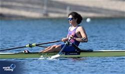 Cevdet Ege Mutlu, Men's Single Sculls, Turkiye, 2023 World Rowing Championships, Belgrade, Serbia © Detlev Seyb / MyRowingPhoto.com