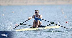 Stefanos Ntouskos, Men's Single Sculls, Greece, 2023 World Rowing Championships, Belgrade, Serbia © Detlev Seyb / MyRowingPhoto.com