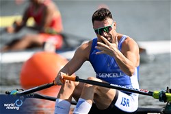Dani Fridman, Men's Single Sculls, Israel, 2023 World Rowing Championships, Belgrade, Serbia © Detlev Seyb / MyRowingPhoto.com