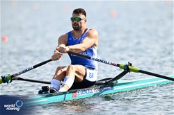 Dani Fridman, Men's Single Sculls, Israel, 2023 World Rowing Championships, Belgrade, Serbia © Detlev Seyb / MyRowingPhoto.com