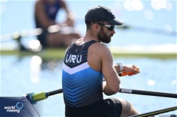 Bruno Cetraro Berriolo, Men's Single Sculls, Uruguay, 2023 World Rowing Championships, Belgrade, Serbia © Detlev Seyb / MyRowingPhoto.com
