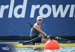 Yauheni Zalaty, Men's Single Sculls, Individual Neutral Athlete, 2023 World Rowing Championships, Belgrade, Serbia © Detlev Seyb / MyRowingPhoto.com