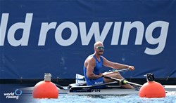Joel Naukkarinen, Men's Single Sculls, Finland, 2023 World Rowing Championships, Belgrade, Serbia © Detlev Seyb / MyRowingPhoto.com