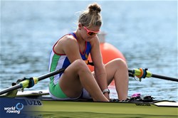 Anna Prakaten, Women's Single Sculls, Uzbekistan, 2023 World Rowing Championships, Belgrade, Serbia © Detlev Seyb / MyRowingPhoto.com