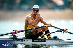 Alexander Rossi, Men's Single Sculls, Australia, 2023 World Rowing Championships, Belgrade, Serbia © World Rowing/Benedict Tufnell
