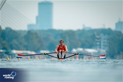 Simon Van Dorp, Men's Single Sculls, Netherlands, 2023 World Rowing Championships, Belgrade, Serbia © World Rowing/Benedict Tufnell