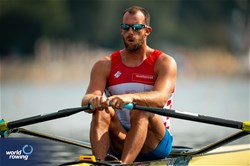 Damir Martin, Men's Single Sculls, Croatia, 2023 World Rowing Championships, Belgrade, Serbia © World Rowing/Benedict Tufnell