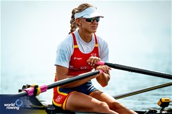 Virginia Diaz Rivas, Women's Single Sculls, Spain, 2023 World Rowing Championships, Belgrade, Serbia © World Rowing/Benedict Tufnell