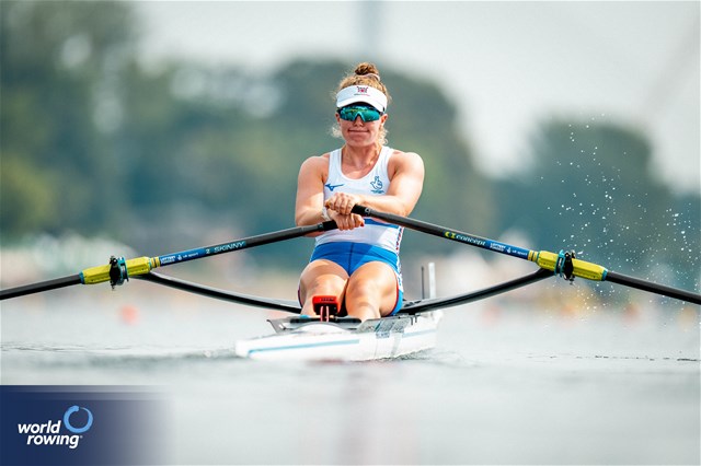 Lucy Glover, Women's Single Sculls, Great Britain, 2023 World Rowing Championships, Belgrade, Serbia © World Rowing/Benedict Tufnell