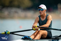 Tatsiana Klimovich, Women's Single Sculls, Individual Neutral Athlete, 2023 World Rowing Championships, Belgrade, Serbia © World Rowing/Benedict Tufnell