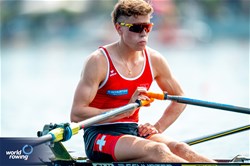 Andri Struzina, Lightweight Men's Single Sculls, Switzerland, 2023 World Rowing Championships, Belgrade, Serbia © World Rowing/Benedict Tufnell