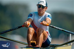 Oskar Soedal, Lightweight Men's Single Sculls, Norway, 2023 World Rowing Championships, Belgrade, Serbia © World Rowing/Benedict Tufnell