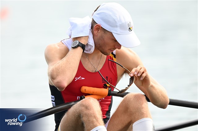 Marlon Colpaert, Lightweight Men's Single Sculls, Belgium, 2023 World Rowing Championships, Belgrade, Serbia © Detlev Seyb / MyRowingPhoto.com